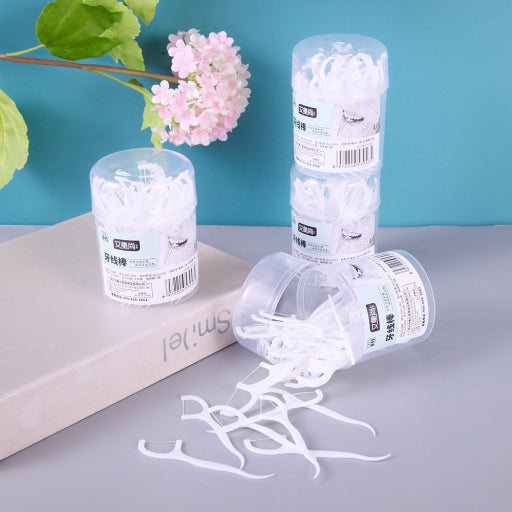 Caja redonda de hilo dental (50)