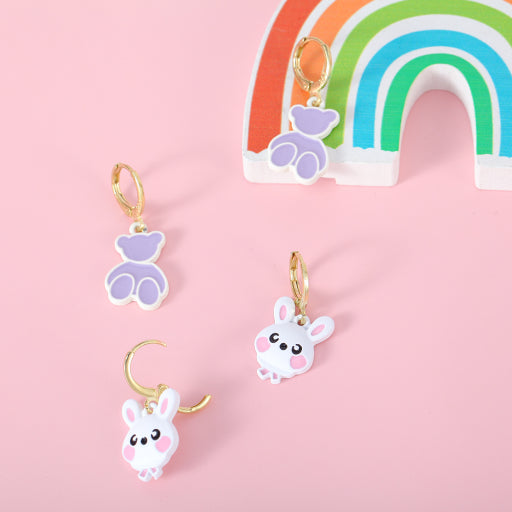Pendientes Oso y Conejo (1 Par)