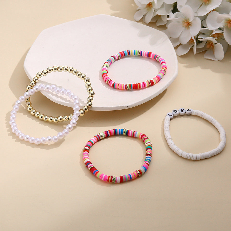 Pulsera de cuencas arcoiris