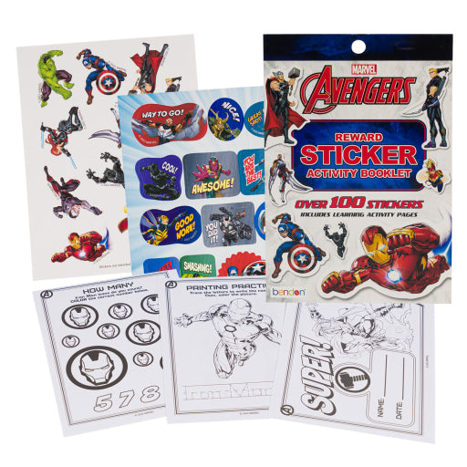 Folleto De Pegatinas De Recompensa De Marvel Avengers De 100 Piezas