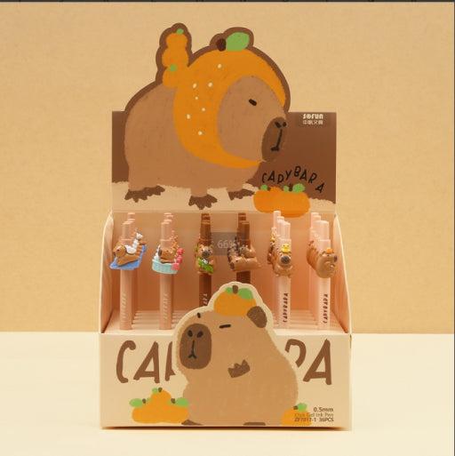 Bolígrafo con parche de capibara