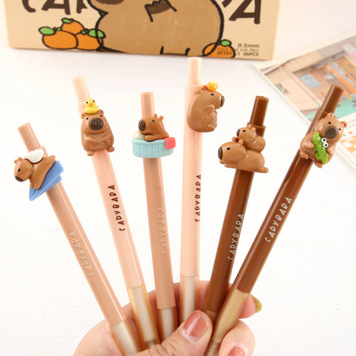 Bolígrafo con parche de capibara