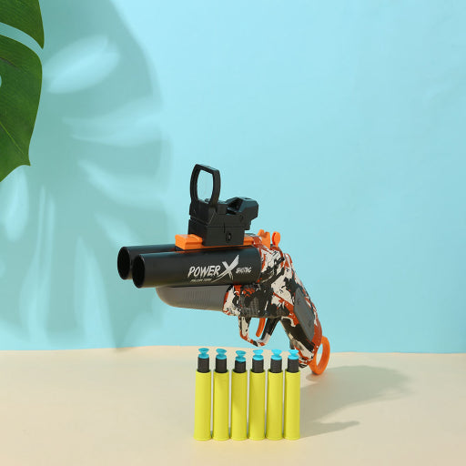 Pistola Gatling de balas blandas