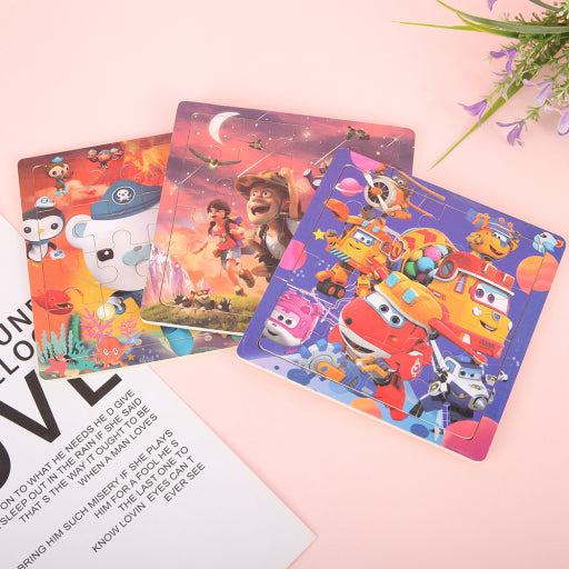 Serie anime de pequeños rompecabezas.