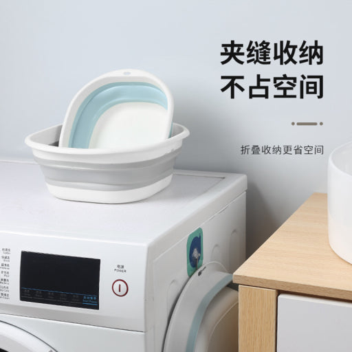 Lavabo plegable portátil de silicona tamaño grande