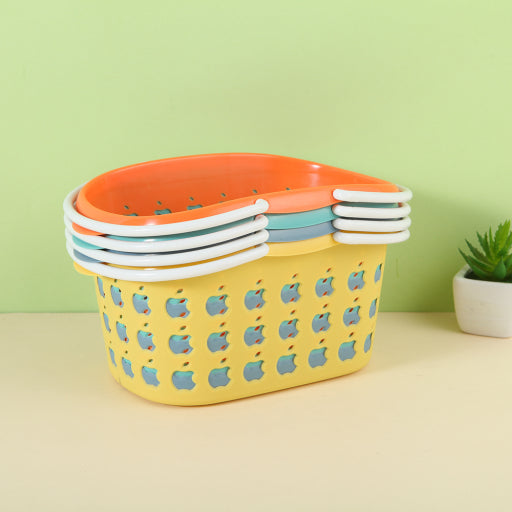 Cesta de baño portátil, colores variados.