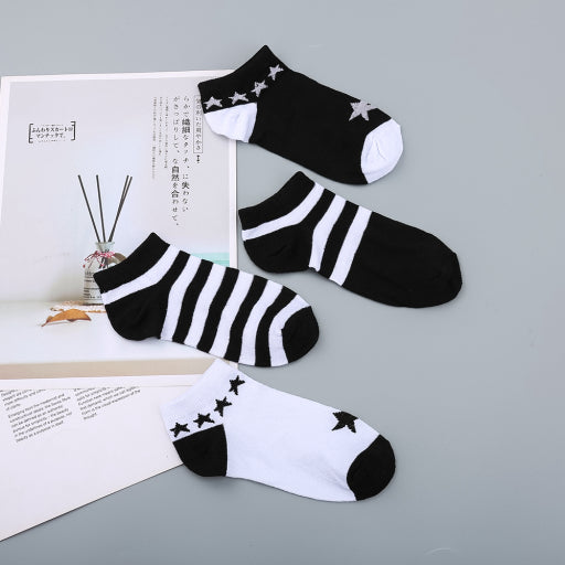 Calcetines náuticos femeninos con bloques de color