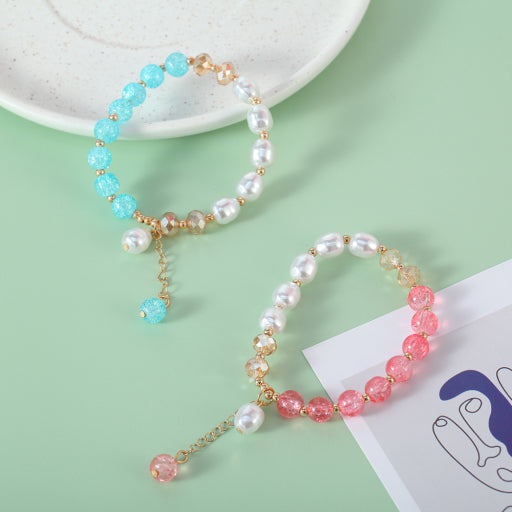 Pulsera AB con cuentas de perlas