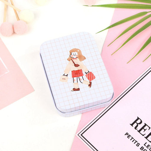 Caja de almenamiento metálica pequeña