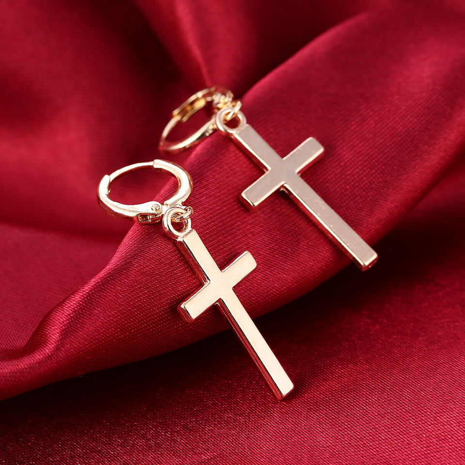 Aretes con forma de cruz
