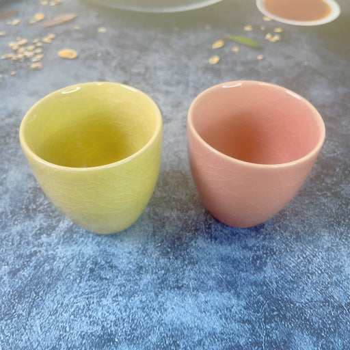 Taza alta glaseada con miel Ge Kiln