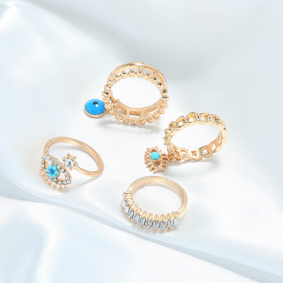 Anillos con dijes de ojos