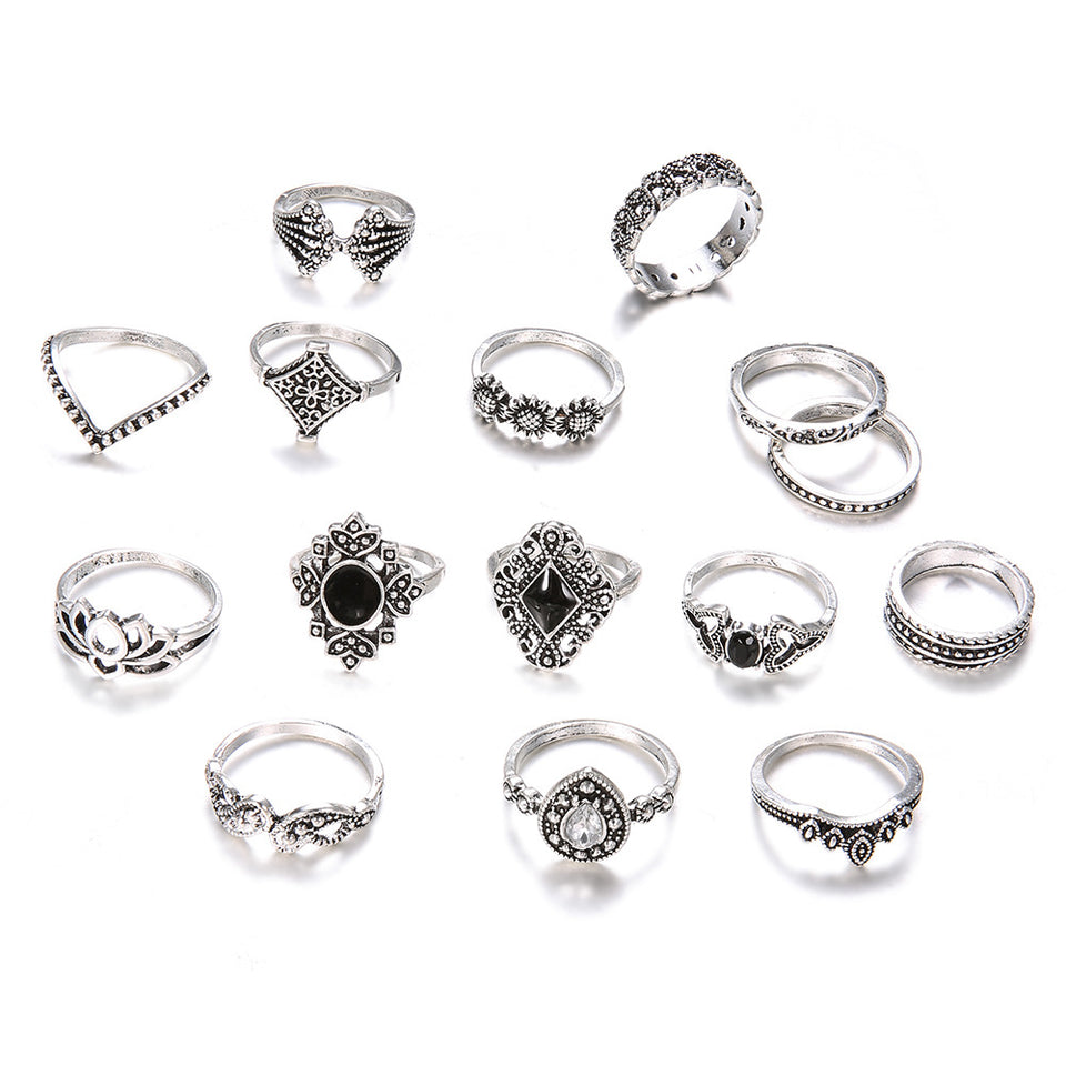 Set de 15 anillos