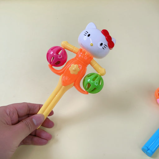 Campana infantil con cabeza de gato