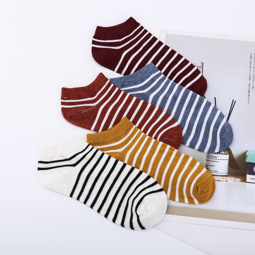 Calcetines náuticos de mujer a rayas