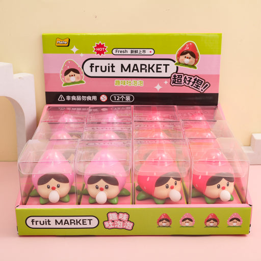 Juguete de pellizco de burbujas de fresa