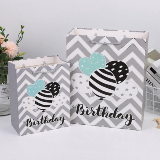 Bolsa de regalo plata cumpleaños