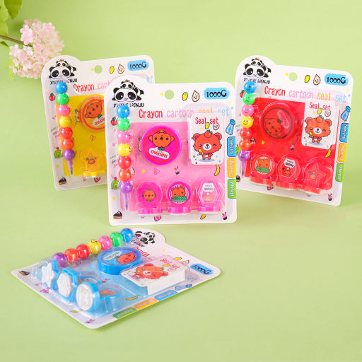 Crayón Pluma Diez Sellos