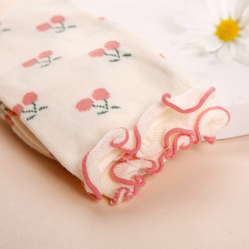 Calcetines infantiles de hongos dulces.