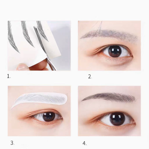 Lámina de tatuajes de cejas