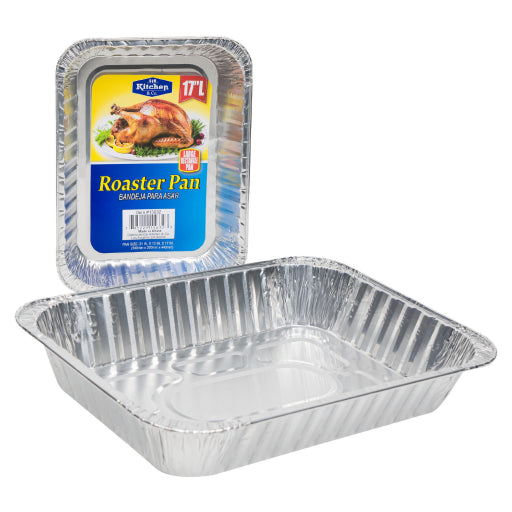 Bandeja Para Asar Rectangular Y Profunda De Aluminio
