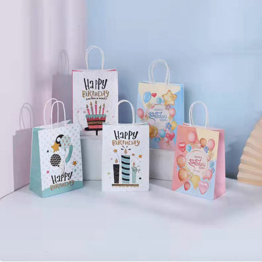 Bolsa de regalo plata cumpleaños