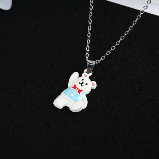 Collar de resina de oso bailando