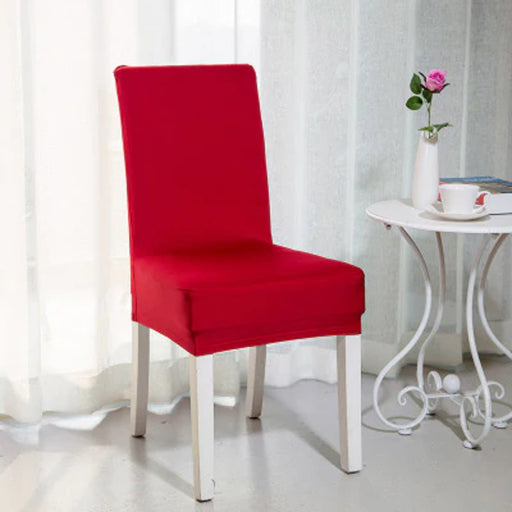 Venta caliente de Cross -Border en Europa y Estados Unidos, set de silla elástica de color sólido de color sólido de mediados de espalda de alta espalda.