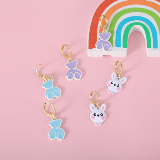 Pendientes Oso y Conejo (1 Par)