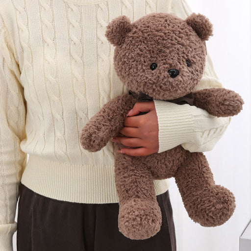 Peluche de oso con pajarita (Color Café)