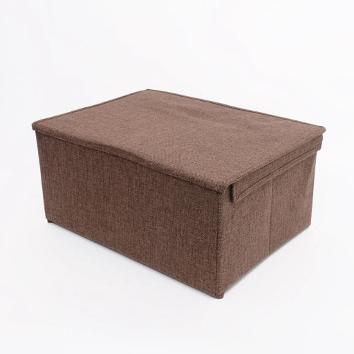 Caja de almacenamiento grande con mango de madera (verde)