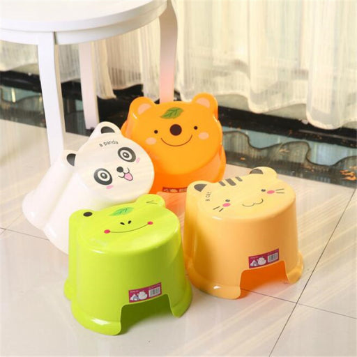 Taburete con caras de animales