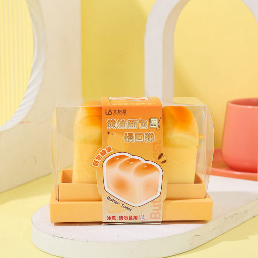 Juguete de rebote lento de pan y mantequilla.