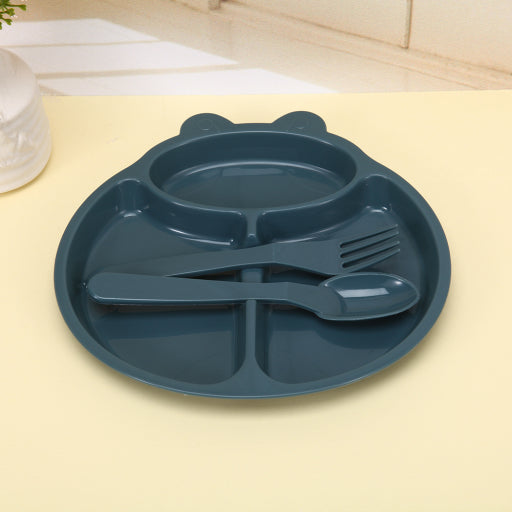 Plato de cena para niños con orejas pequeñas de dibujos animados (incluida la vajilla)