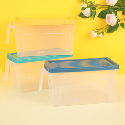 Caja de almacenamiento de refrigerador rectangular