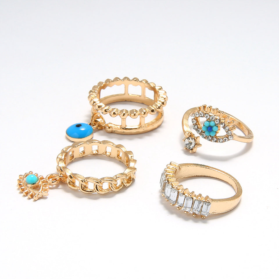 Anillos con dijes de ojos