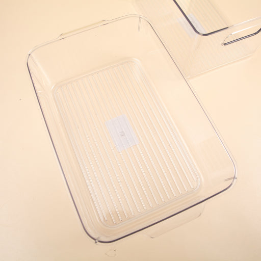 Cesta de almacenamiento pequeña con caja exterior transparente
