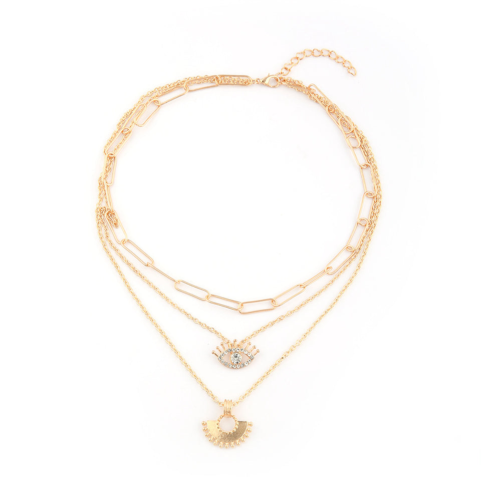 Collar de 2 niveles con diseño de ojo
