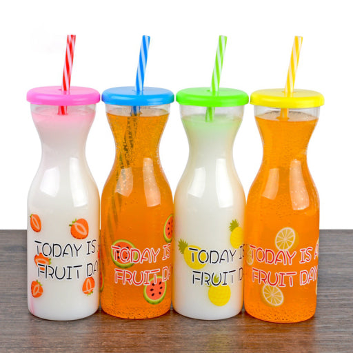 Vaso de plástico con estampado de frutas (500ml)