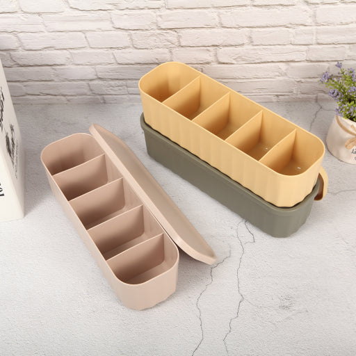 Caja de almacenamiento de compartimento simple (con tapa)