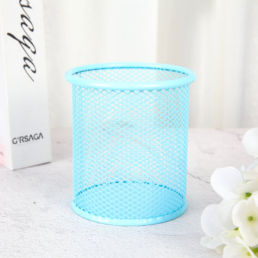 Portalápices redondo de metal Verde oscuro