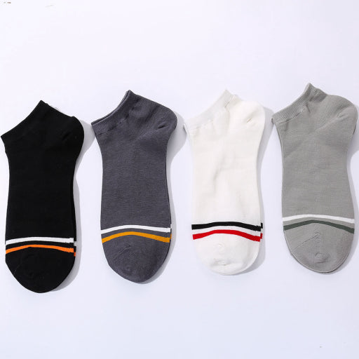 Calcetines náuticos de hombre a rayas (2 pares)