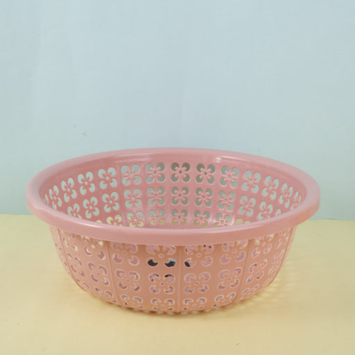 Cesta de drenaje redonda para frutas y verduras, grande