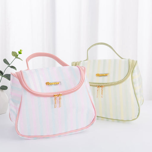 Bolsa De Almacenamiento De Bolas De Masa A Rayas - Rosa