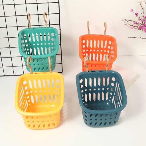 Cesta colgante cuadrada con doble gancho