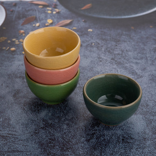 Taza pequeña glaseada con miel de Ge Kiln