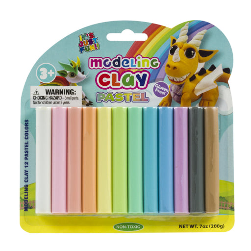 Juego De Arcilla Para Modelar En Colores Pastel De 12 Piezas