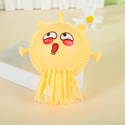 Bola de pelo brillante de pulpo bebé