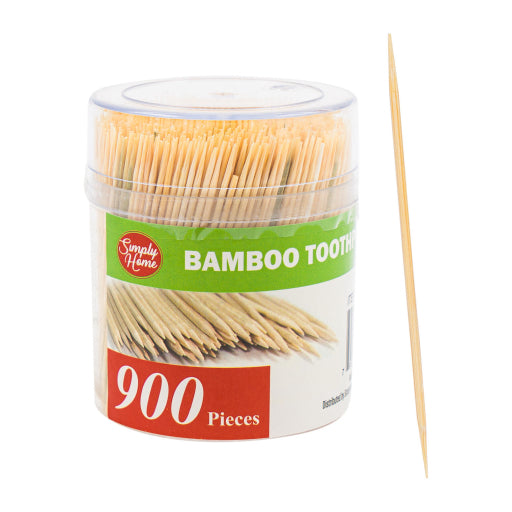 Palillo De Dientes De Bambú Natural 900 Ct