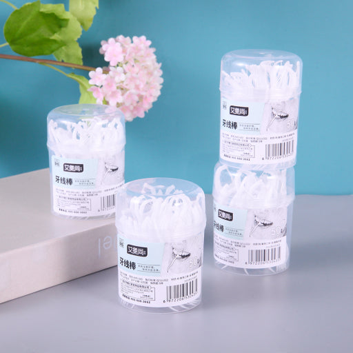 Caja redonda de hilo dental (50)